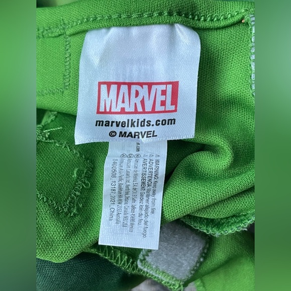 Marvel Hulk Super Hero Costume Wig Hair HULK Smash Hands Halloween Infant 12 24 - Picture 10 of 14